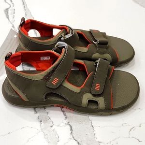 Lands’ End Kids Sport Sandals Size 2 Adjustable Outdoor Water Hiking Shoes
